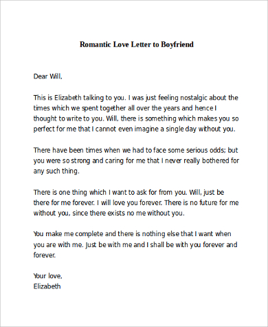 romantic love letter to boyfriend