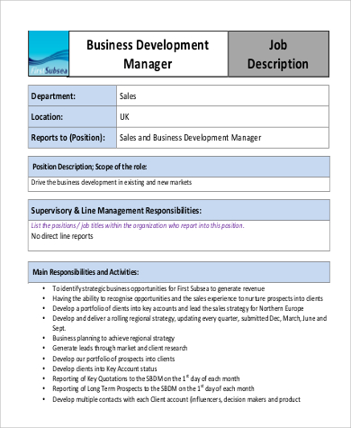 business development