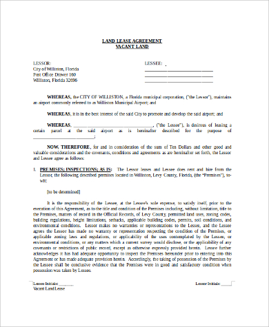 building land lease agreement form1