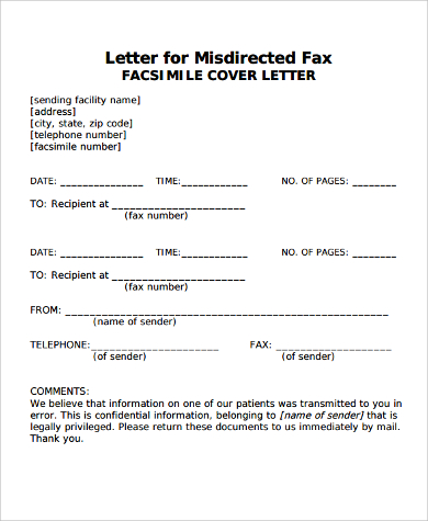 Cover Letter Sample For Fax from images.sampletemplates.com