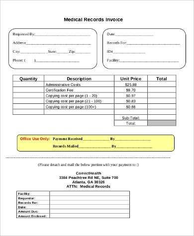 free 9 sample printable invoice templates in pdf ms word excel