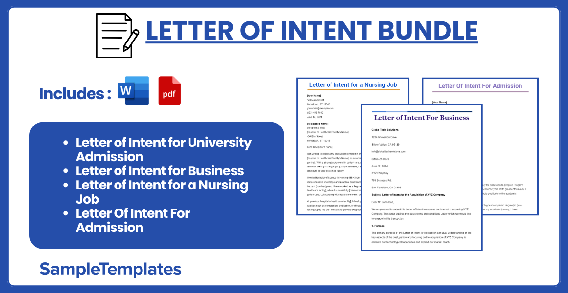 letter of intent bundle