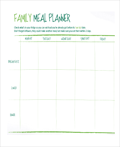 family meal planner1