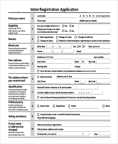 new voter registration form