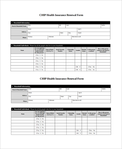 Sample Health Insurance Tax Form - 8+ Examples in Word, PDF