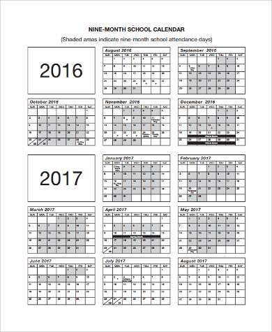 free 8 printable monthly calendar templates in ms word pdf
