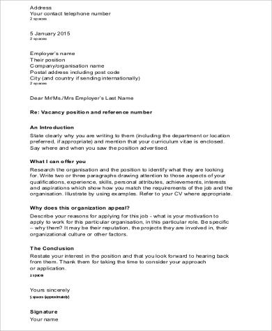 cover letter salutation examples