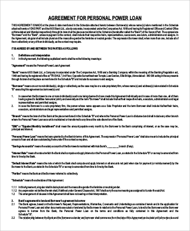 bridge loan agreement template