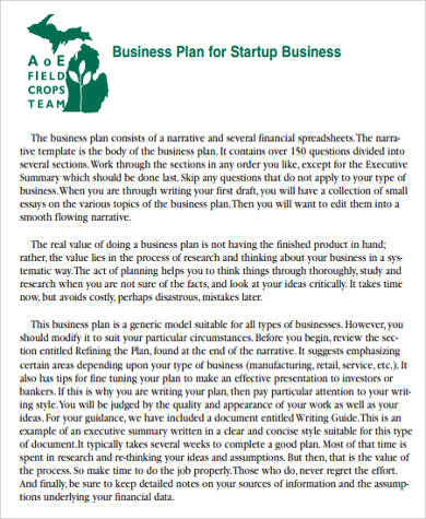 startup magazine business plan