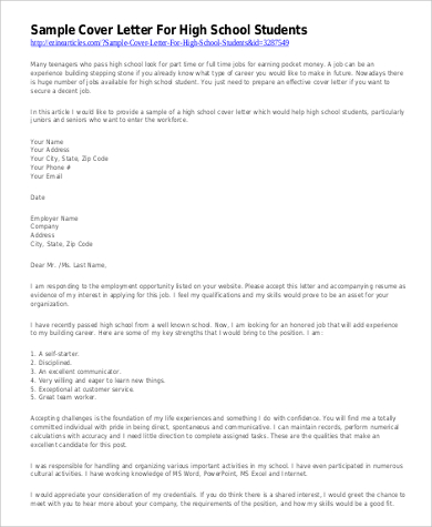 high school student cover letter1