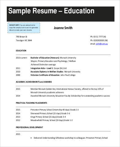 Sample Skills for Resume Example - 9+ Samples in Word, PDF