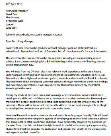 cover letter for degree in accounting