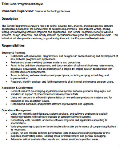 computer software programmer job description