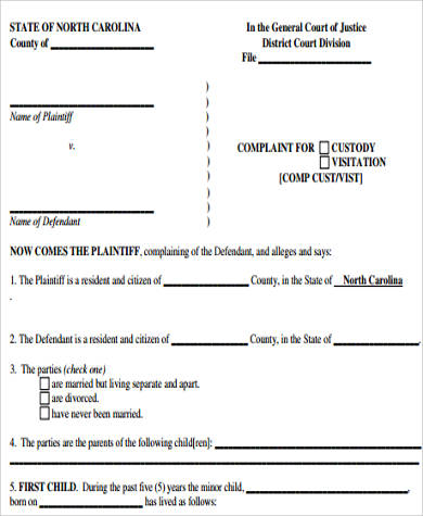 child temporary custody form