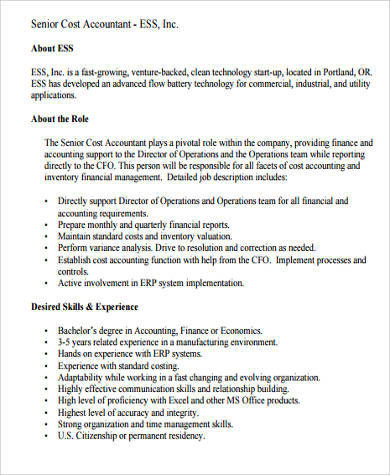 Job Scope Of Senior Finance Manager - Free 10 Sample Financial Manager Job Description Templates In Pdf Ms Word / Think of the opening as a way to create a positive first impression.