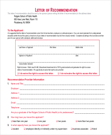 letter recommendation friend format standard sample pdf