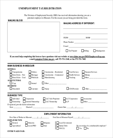 tax forms for unemployment