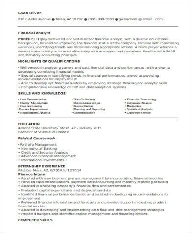 Examples Of Resume With No Work Experience