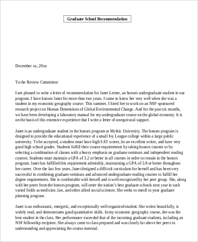 free 8+ sample recommendation letters for graduate school in pdf | ms word useful skills cv entry level financial analyst resume no experience
