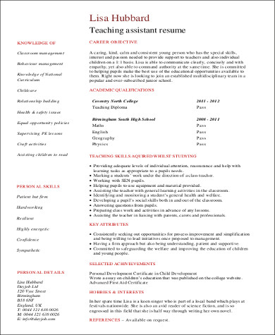 Free 8 Sample First Job Resume Templates In Ms Word Pdf