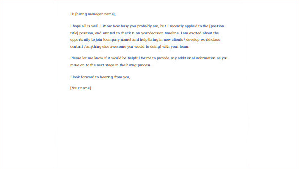 Business Follow Up Email Sample