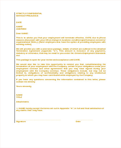 employee termination release form pdf