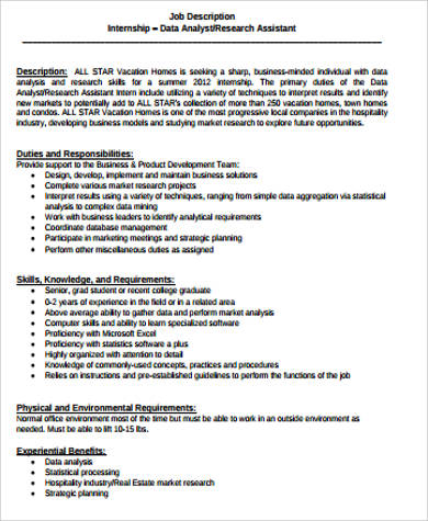 research analyst job roles and responsibilities