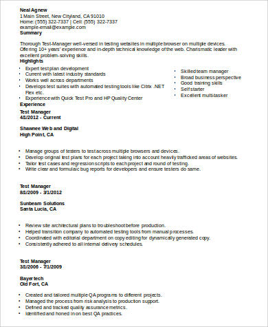 Sample Program Manager Resume - 7+ Examples in Word, PDF