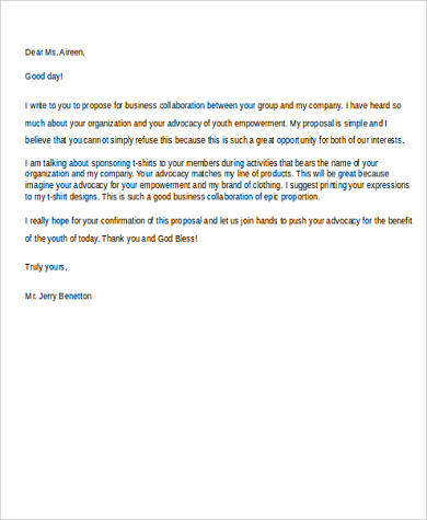 proposal letter for business