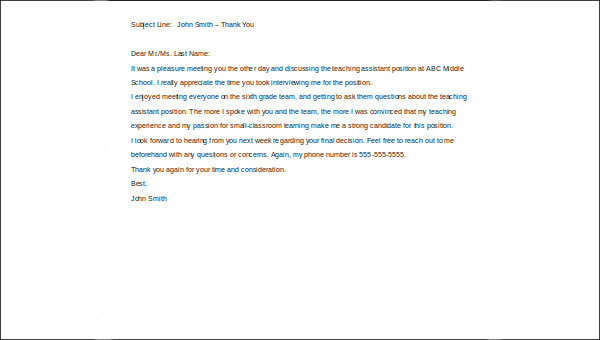 FREE 7 Follow Up Email After Interview Samples In MS Word PDF