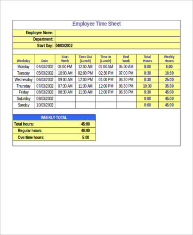 payroll hours calculator with lunch