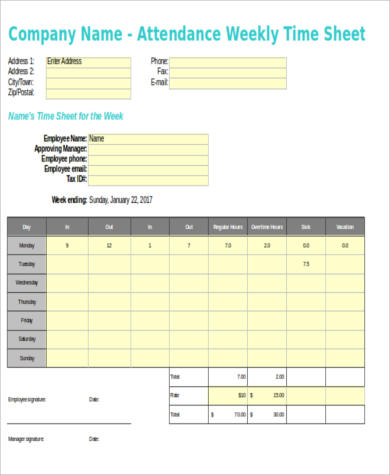 Employee Payroll Template