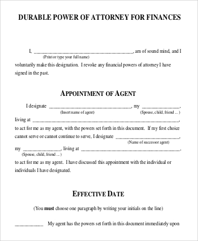 Power of attorney sample letter pdf