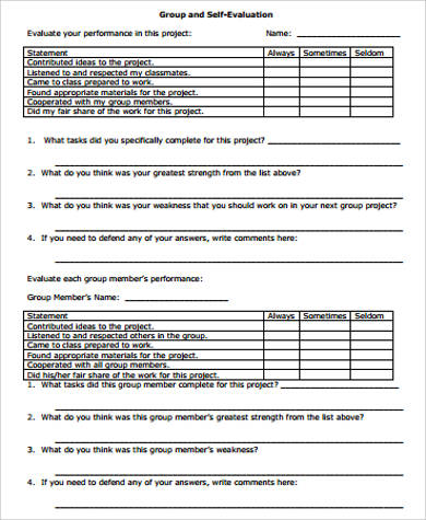 Group Project Evaluation 89