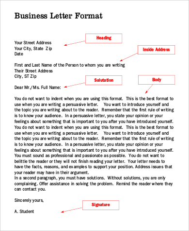 FREE 9+ Sample Formal Business Letter Templates in MS Word | PDF