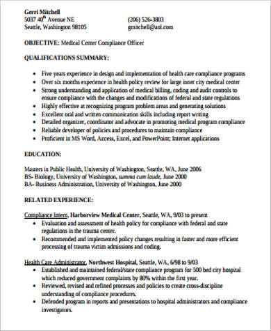 summary for medical billing resume1