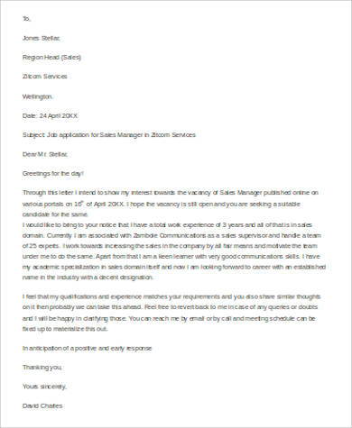 formal business letter example