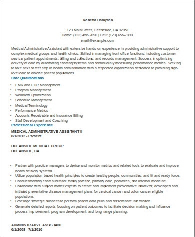 Sample Medical Customer Service Resume - 6+ Examples in ...