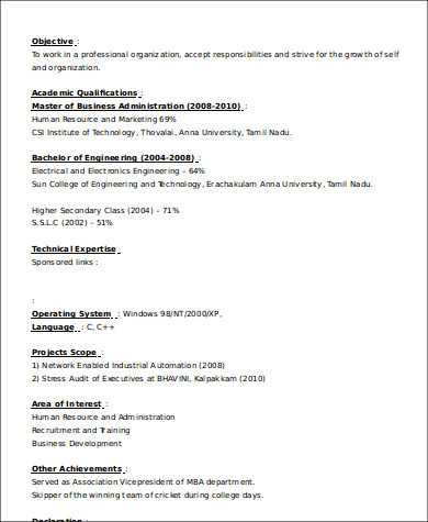 8+ Sample Business Development Executive Resumes  Sample 