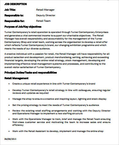 Manager Of Accounting Job Description : FREE 8+ Sample Accounting Job Description Templates in PDF : They responsibility of carrying out the organisation's annual audit and recording financial statements.