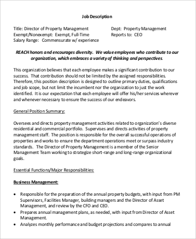 Asset Management Job Description Sample / Job Description for a Management Consultant: Nine Common ... - As an asset manager, you'd aim to maximise your employer's return on investment.