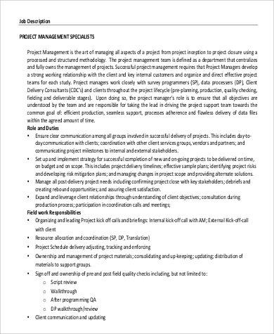 property management specialist job description in pdf