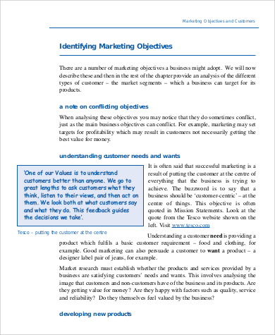 marketing objectives essay