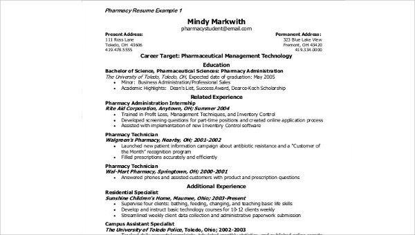 sample pharmaceutical sales resume 