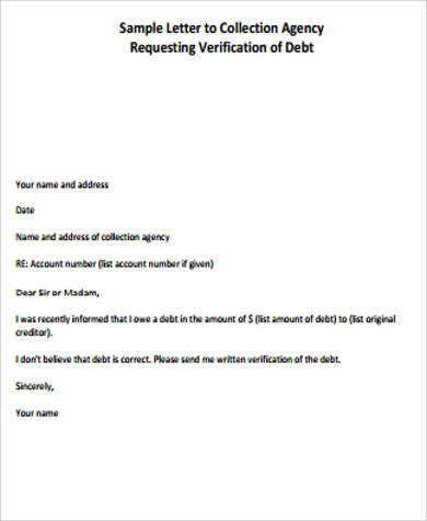 collection agency letter pdf