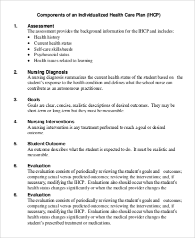 individualized health care plan