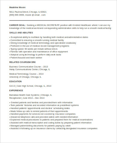 entry level healthcare resume objective examples