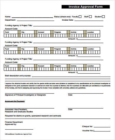 invoice approval form printable