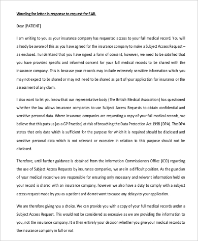 request letter response sample pdf