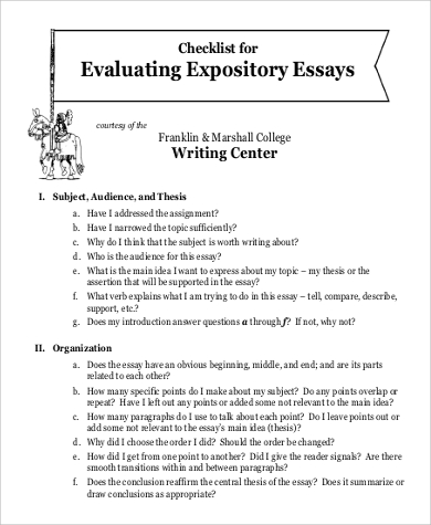 evaluation paper example